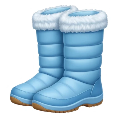 baby blue snow boots sticker