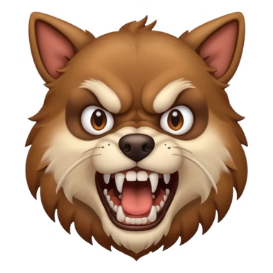 Angry dog sticker