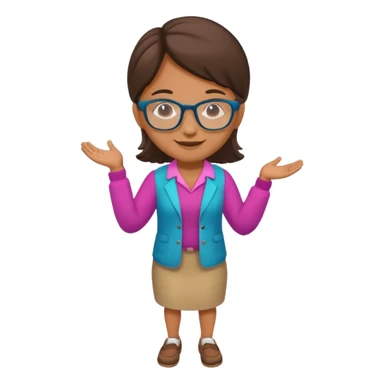 kinder teacher full body sticker