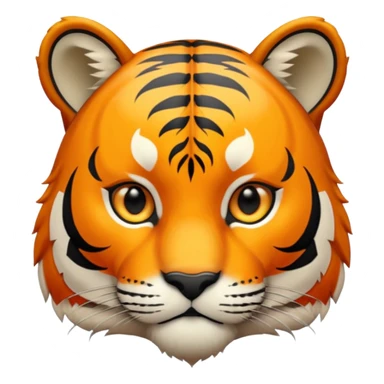 a tiger on black and white sticker