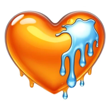 hot melting metal heart shape sticker