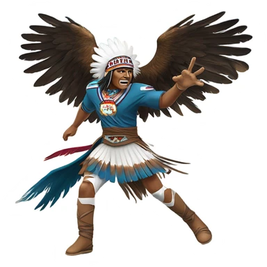 Philadelphia eagle attacking kansas city chief sticker