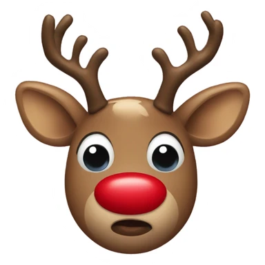 Red Nosed Reindeer sticker