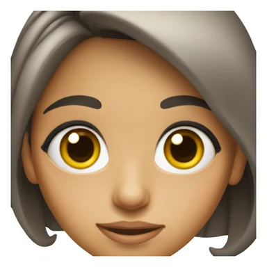 Young Hispanic woman with big eyes sticker