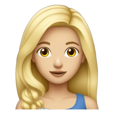 ukranian blonde girl sticker