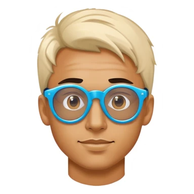 Rave guy with rave glasses sticker