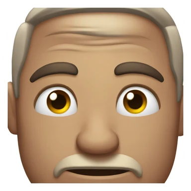 Cross eyed cringe face sticker