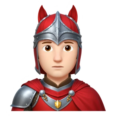 medieval horse rider knight portrait, head and shoulders only, armor collar, cloak, intense eyes, fantasy vibe, 3D cartoon, mobile game icon style, clean background, no text, no watermark
 sticker