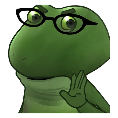 tree elf wearing 3d glasses with startled look  sticker