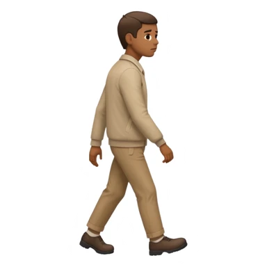 man leaving from conversation  sticker