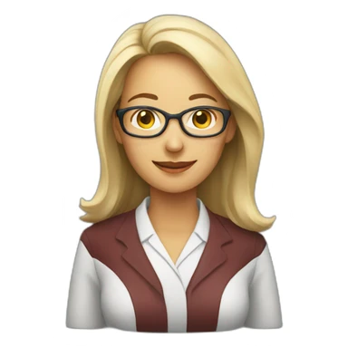 Female professor in sustainable development sticker