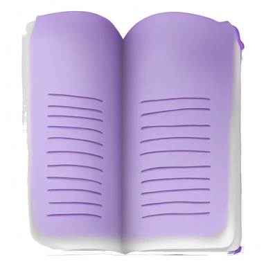 iOs closed book emoji in purple (make it wider with a black spine) sticker