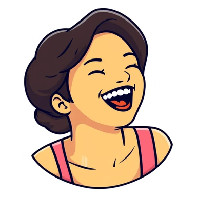 Wife laughing sticker