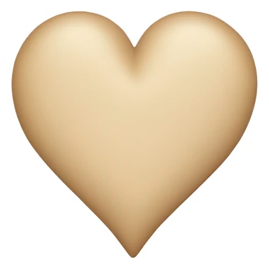 Beige Heart sticker