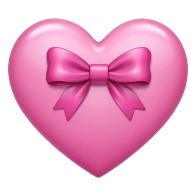 pink heart with bow in it  sticker
