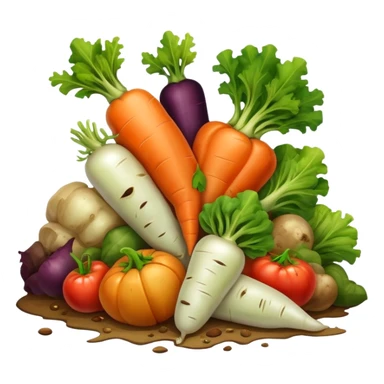 pile of spoiled vegetables  sticker