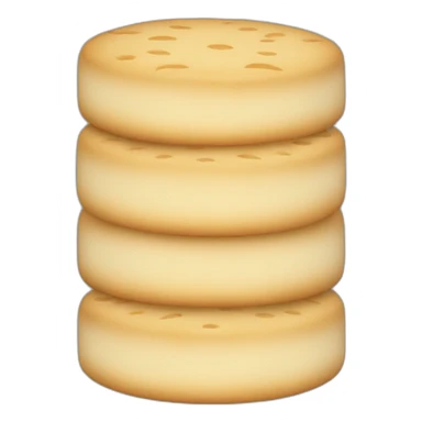round milk biscuit sticker