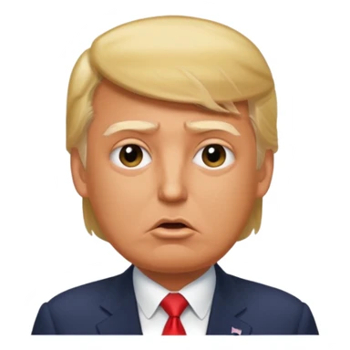 Trump  qui dit des gros mots dans une bulle et qui dit tg  sticker