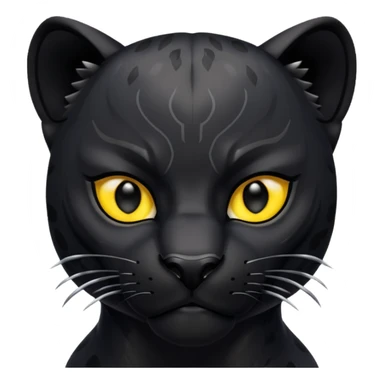 Black panther emoji that looks like this 🐆 sticker