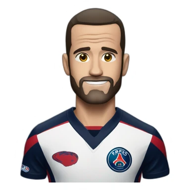 CM Punk with a PSG Jersey sticker