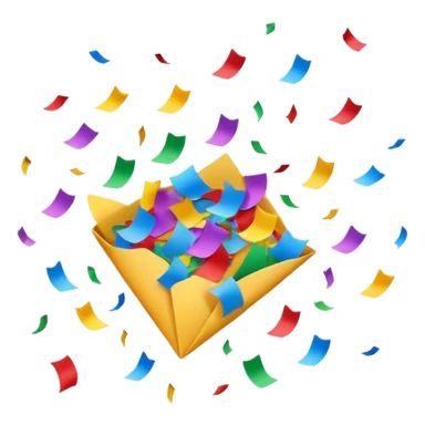 Confetti sticker