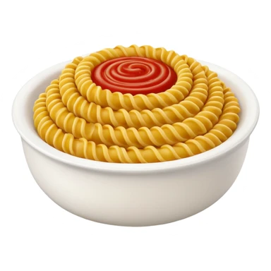 fusilli pasta bowl sticker