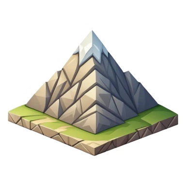 Mountain shaped like a parallelogram with Kurdish cultural elements sticker