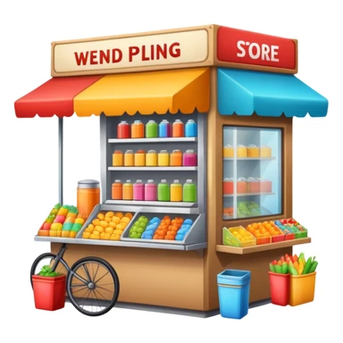 street vending store sticker