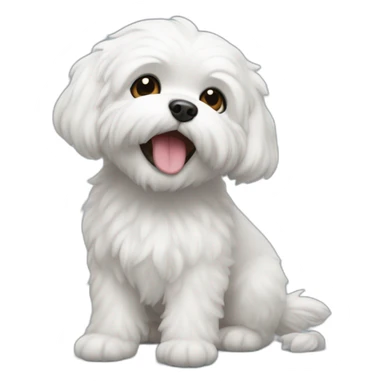 Bichón maltés sticker
