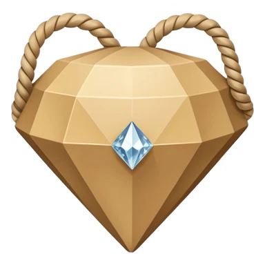 geometric rope pattern shaped like a diamond sticker