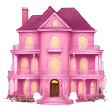 Pink luxury house  sticker