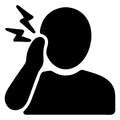 A person with earache sticker