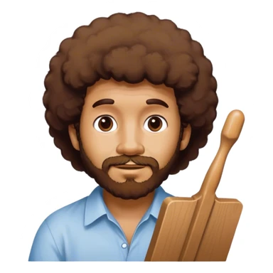 bob ross doing the griddy sticker