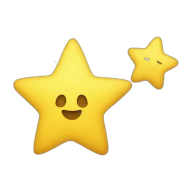 yellow stars in sky sticker
