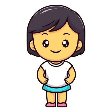 Beautiful smiling girl jinx sticker