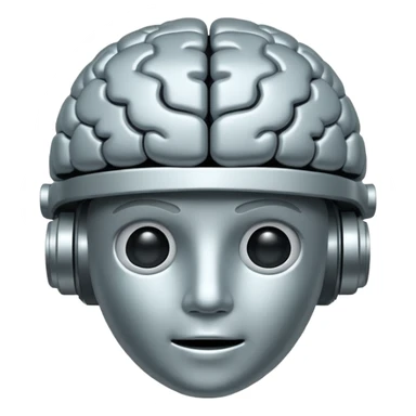 big ai brain for ai agent imoji' sticker