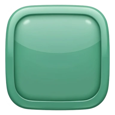 Blank Jade style rounded square button sticker