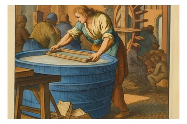 Сгенерируй мне эту же гравюру, только в цвете sticker