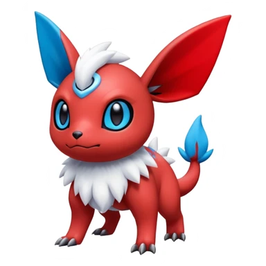  Cute Guilmon-Latias-Umbreon-Fakémon-hybrid-creature (full body)  sticker