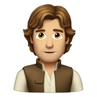 australian hans solo sticker