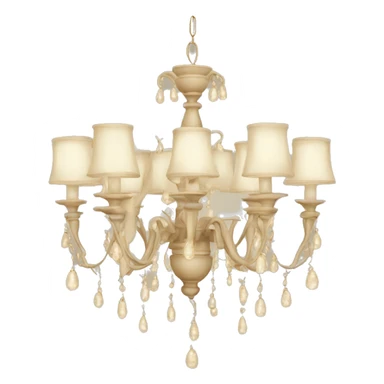 Chandelier beige sticker