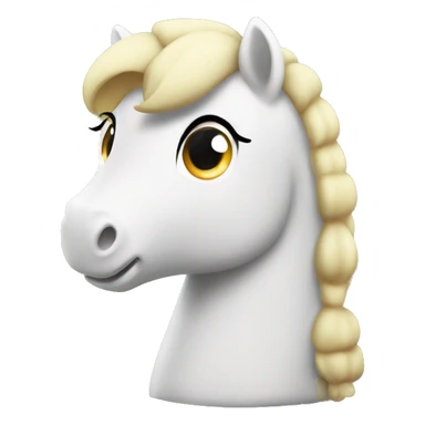 Pony made of marshmallow sticker