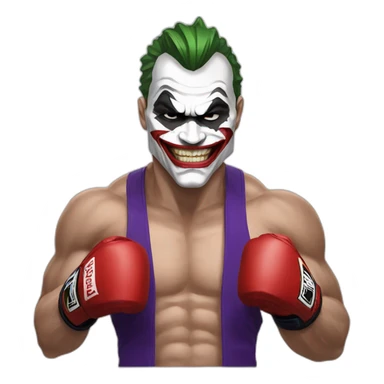 joker MMA Fighter  sticker