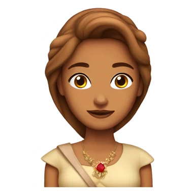 Princesa canela rojo sticker