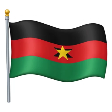 Pan African flag sticker