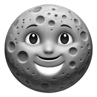 Moon with different shade sticker