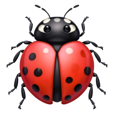 pink ladybug sticker