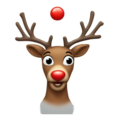 Red Nosed Reindeer sticker
