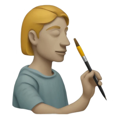 Picasso pintando sticker