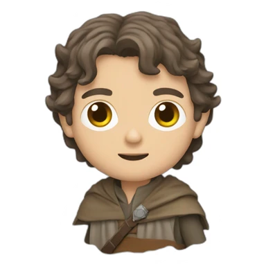 frodo with star wars motive sticker